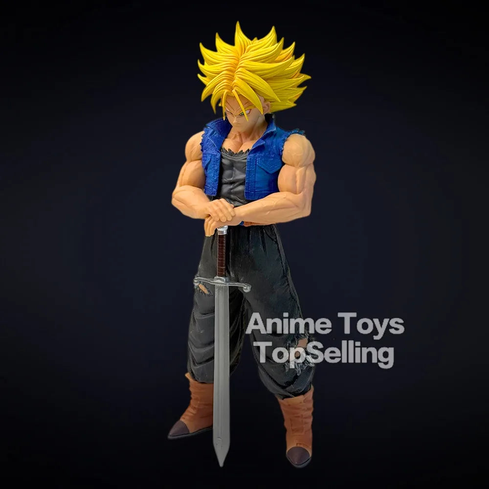 25cm/9.84in Anime Dragon Ball Z Figure Trunks Action Figures Pvc Statue Collection Model Toys for Gifts