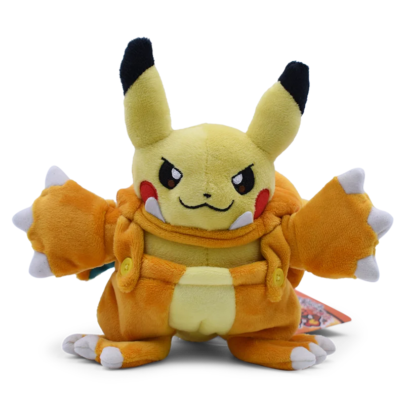 Cos Eevee Pikachu Cosplay Plush Toys Pikachu Peluche Lucario Stuffed Animal Doll Collectible Gift Cartoon Plushies Cute 20CM