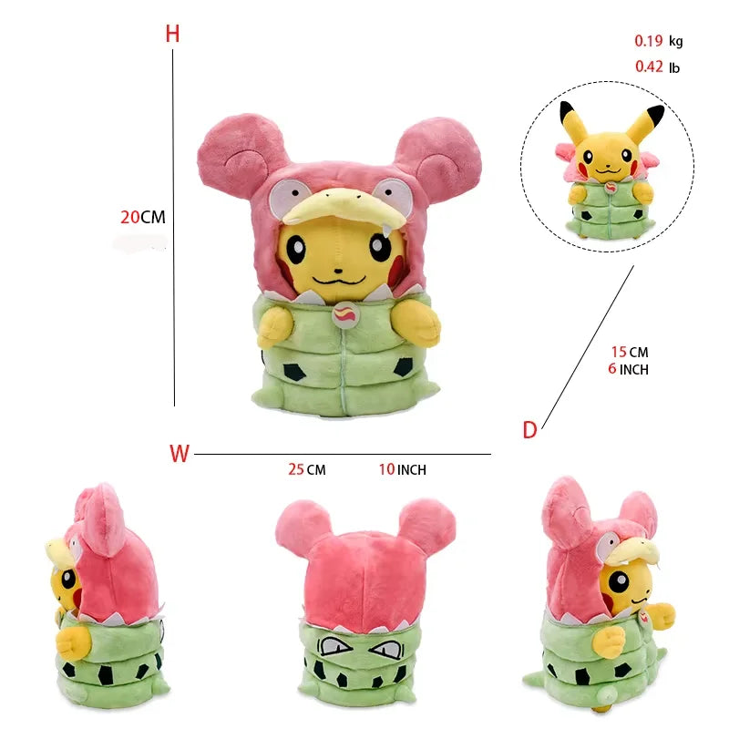 Cos Eevee Pikachu Cosplay Plush Toys Pikachu Peluche Lucario Stuffed Animal Doll Collectible Gift Cartoon Plushies Cute 20CM
