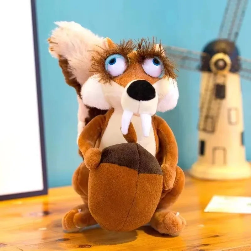 Ice Age Plush Toy Squirrel Mammoth Elephant Swordtooth Tiger Doll Soft Stuffed Animal  Gifts for Kids and Girls