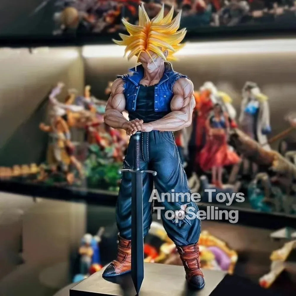 25cm/9.84in Anime Dragon Ball Z Figure Trunks Action Figures Pvc Statue Collection Model Toys for Gifts