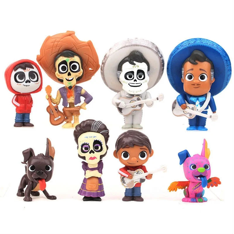 COCO Action Figure Toys Mini Cute Cartoon Anime Toys Model Children For fun Birthday Gifts Desk Decoration