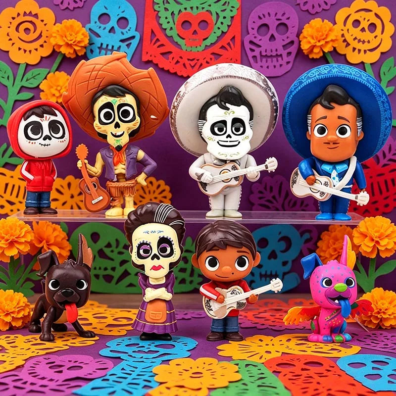 COCO Action Figure Toys Mini Cute Cartoon Anime Toys Model Children For fun Birthday Gifts Desk Decoration