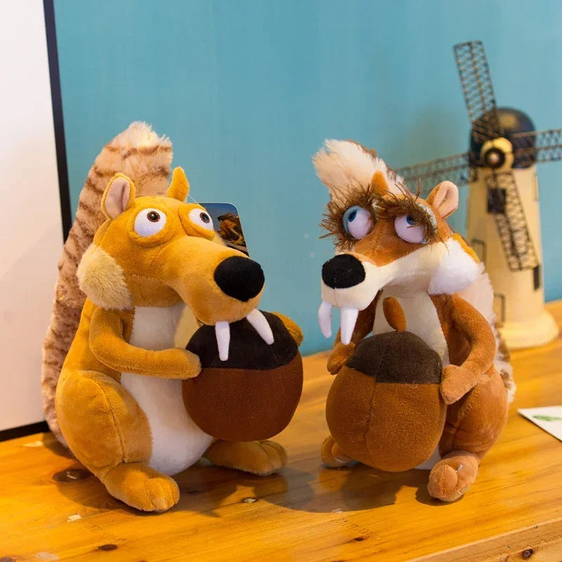 Ice Age Plush Toy Squirrel Mammoth Elephant Swordtooth Tiger Doll Soft Stuffed Animal  Gifts for Kids and Girls
